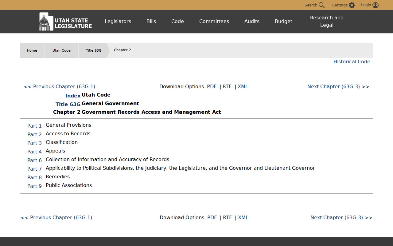 Utah criminal record access law under GRAMA